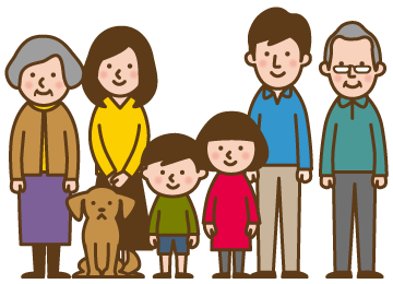 家族のイラスト